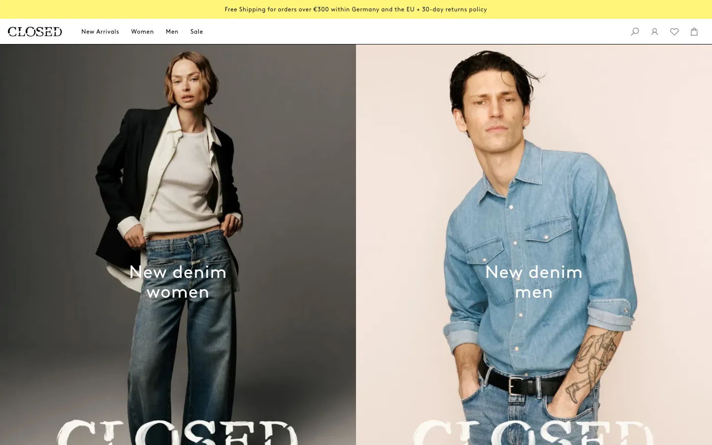 Landing page after the migration
